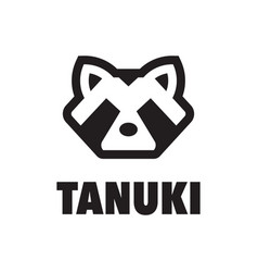 Tanuki The Racoon Logo Concept