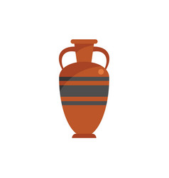 Clay Amphora Icon Flat Greek Pot