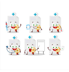 Doctor Profession Emoticon With Award Diploma