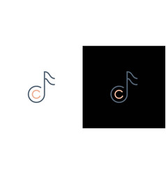 Modern And Elegant C Initials Music Logo Design 4