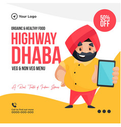 Banner Design Of Highway Dhaba