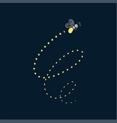 Firefly Flying With Trail Clipart Fireflies