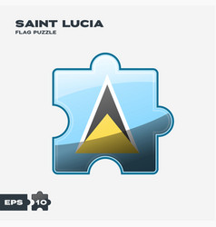 Saint Lucia Flag Puzzle