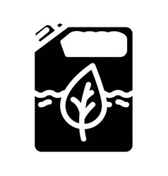 Biofuel Production Biomass Energy Glyph Icon