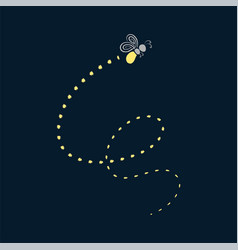 Firefly Flying With Trail Clipart Fireflies