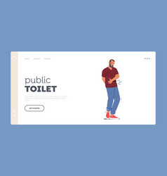 Public Toilet Landing Page Template Male