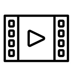 Video Film Icon Outline Car Drive