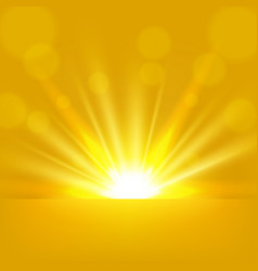 Yellow Rays Rising Background