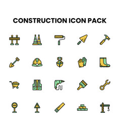 Construction Filled Outline Icon Set