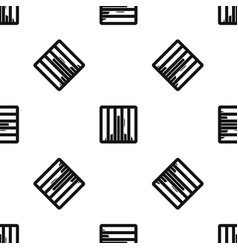 Man Behind Jail Bars Pattern Seamless Black