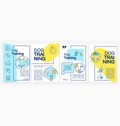 Professional Dog Training School Blue And Yellow