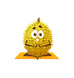 Durian Exotic Sport Character Yoga Pilates Fruit