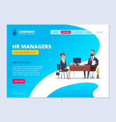 Interview Landing Hr Manager Director Male