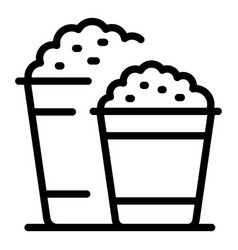 Popcorn Scene Film Icon Outline Car Screen