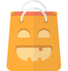 Shopping Bags With Smiley Faces In Minimal Style