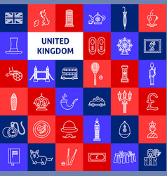 United Kingdom Line Icons