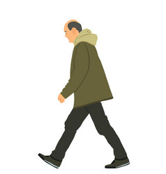 Worried Senior Person Walking