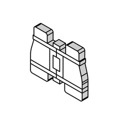 Binocular Toy Baby Isometric Icon