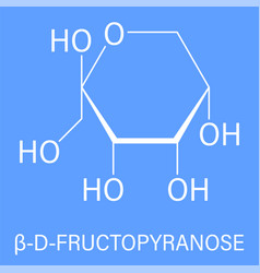 Fructose Or D-fructose Fruit Sugar Molecule