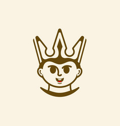 Kids Boy Prince King Creative Logo