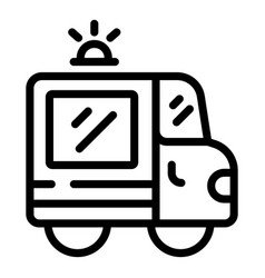 Social Care Truck Icon Outline World