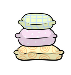 Stack Of Color Pillows