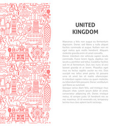 United Kingdom Line Pattern Concept