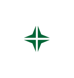 Plus Medical Green Arrow Simple Geometric Logo