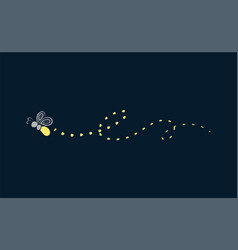 Firefly Flying With Trail Clipart Fireflies