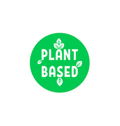 Green Plant Based Food Badge