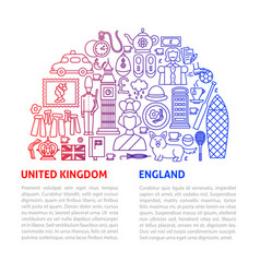 United Kingdom Line Template