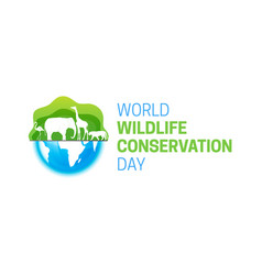 World Wildlife Conservation Day Isolated Logo