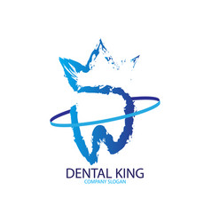 Abstract Dental King Logo