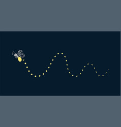 Firefly Flying With Trail Clipart Fireflies