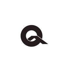 Letter Q Home Silhouette Roof Logo