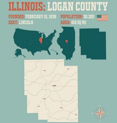 Map Of Logan County In Illinois