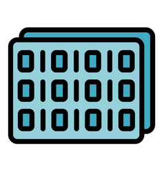 Big Data Icon Flat