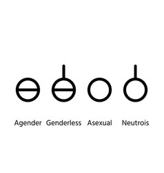 Agender Genderless Asexual And Neutrois Gender