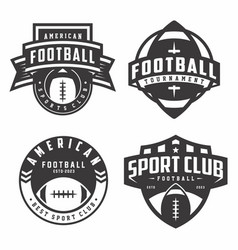 American Football Logo Collection Emblem