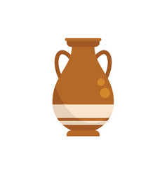 Classic Amphora Icon Flat Greek Vase