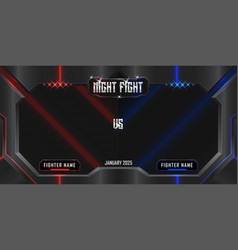 Realistic Night Fight 3d Poster With Modern