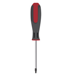 Small Screwdriver On White Background