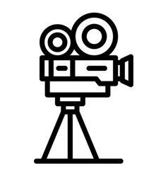 Cinema Camera Icon Outline Car Screen