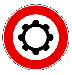 Wheel And Prohibition Sign