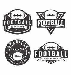 American Football Logo Collection Emblem