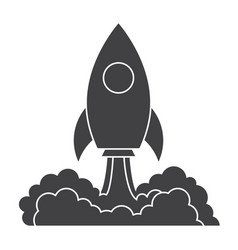 Launch of space rocket Royalty Free Vector Image