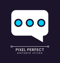 Speech Balloon Pixel Perfect Rgb Color Icon