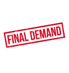 Final Demand Rubber Stamp