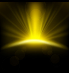 Gold Rays Rising Background