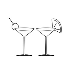 Image Of Two People Drinking Cocktails Simple